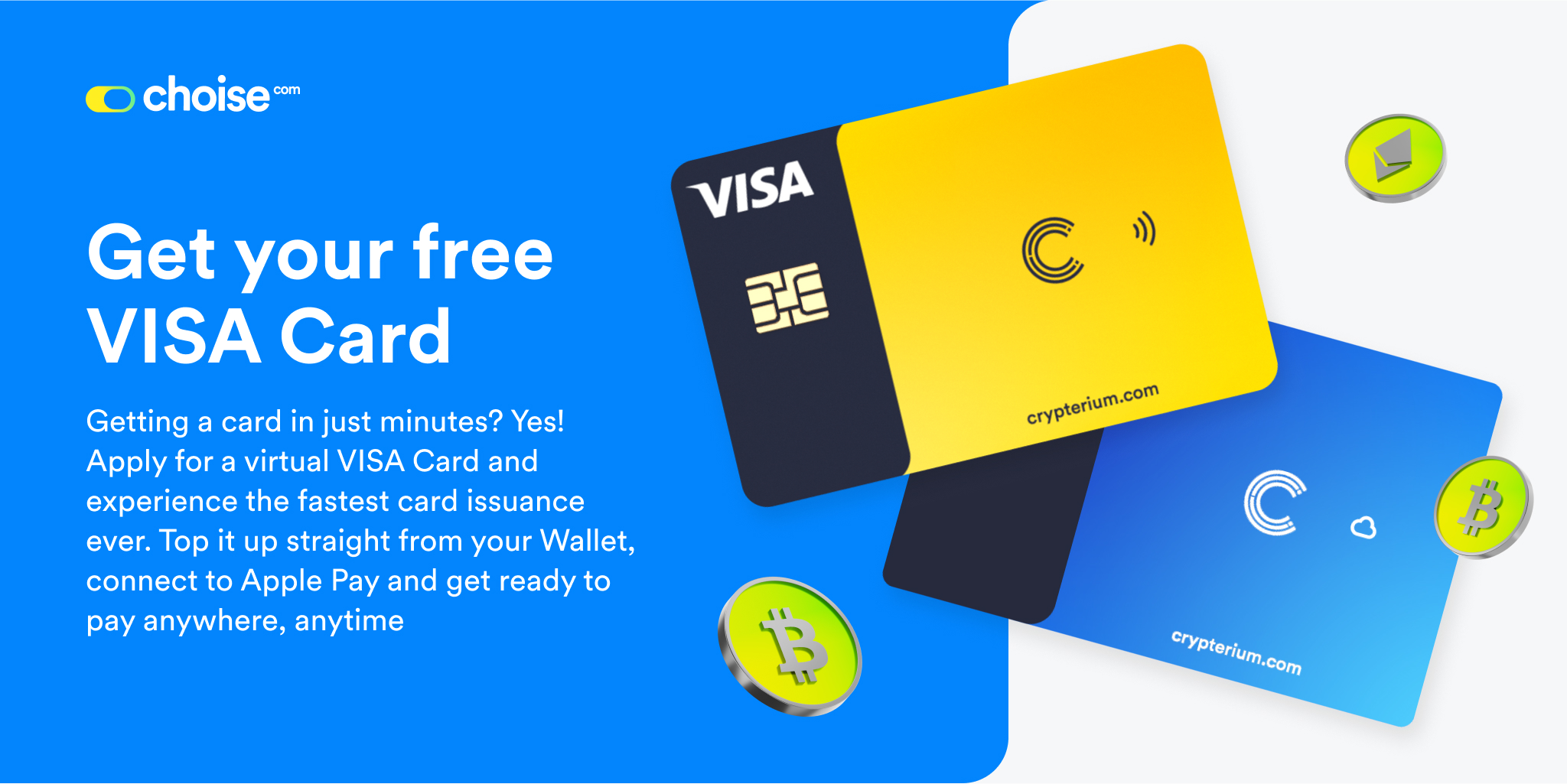 Get Your Free VISA Card | Choise.com